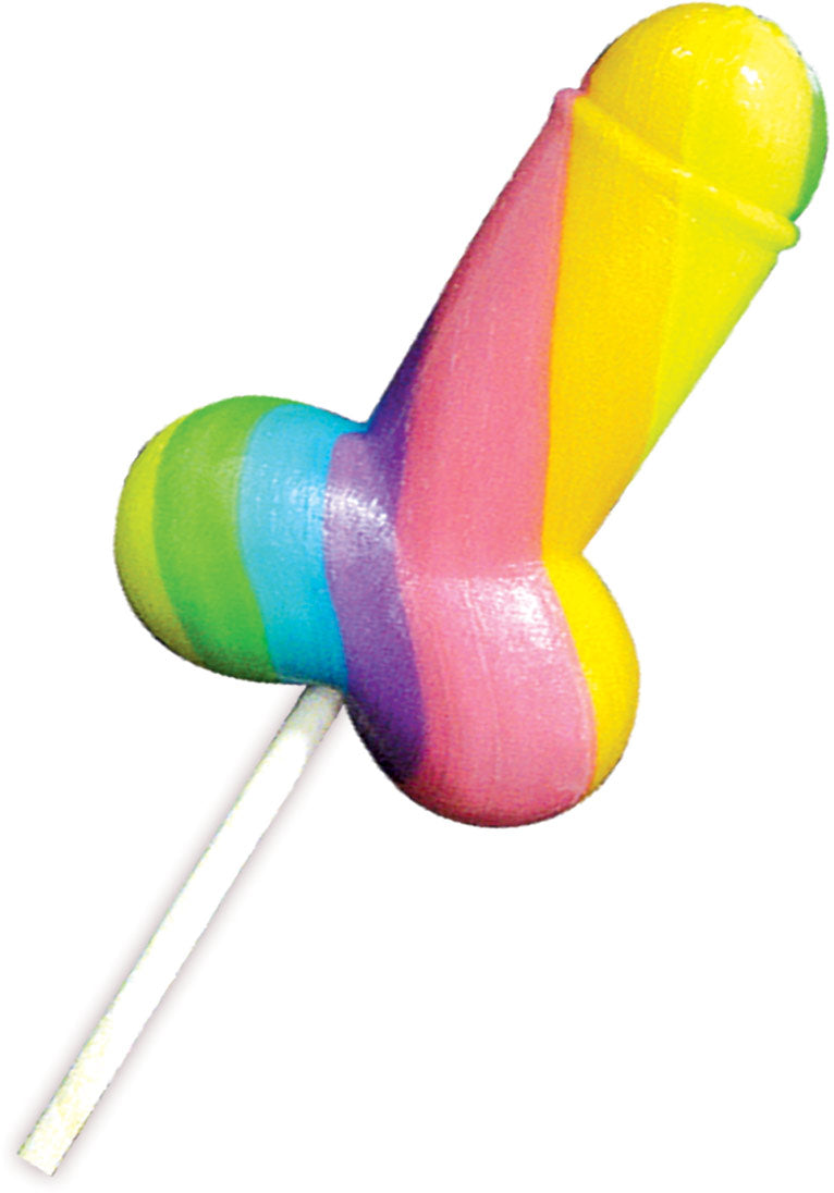"Display Rainbow Cock-Pop 12 Pieces HTP2161-D"