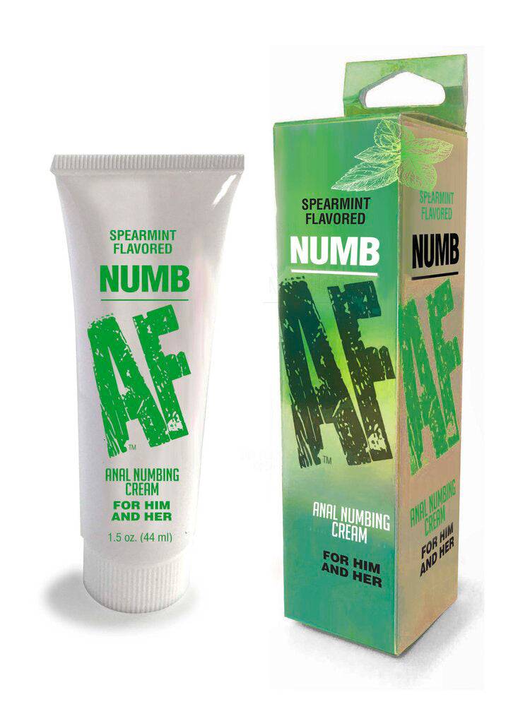 "Numb Af- Spearmint Flavored Anal Numb Cream - 1.5 Oz (44 ml) LG-BT605"