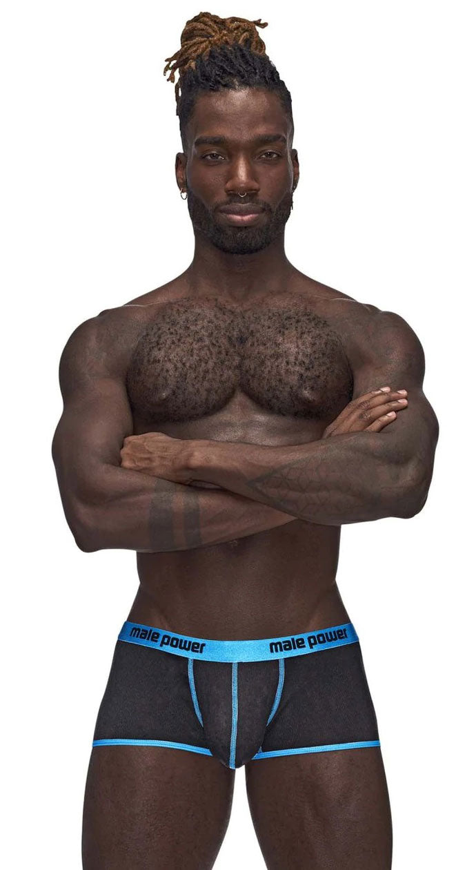 "Casanova Uplift Mini Shorts - XL - Black/blue MP-143270BKXL"