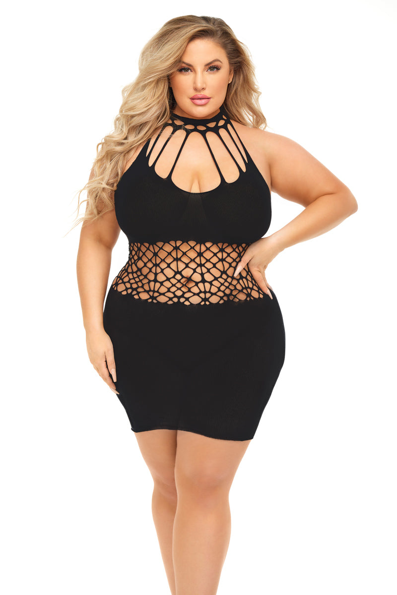 "Rich B Phase Dress - Queen Size - Black PKL-25123XBLKQ"
