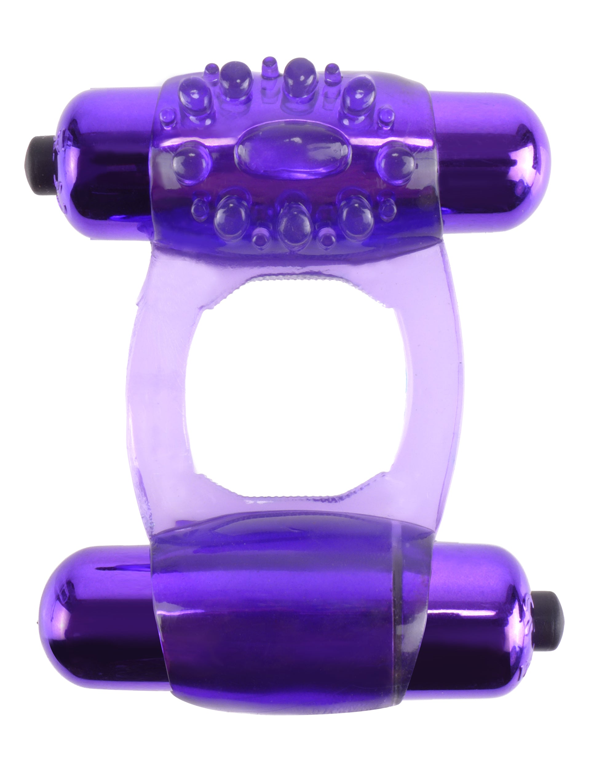"Fantasy C-Ringz Duo-Vibrating Super Ring Purple PD5863-12"