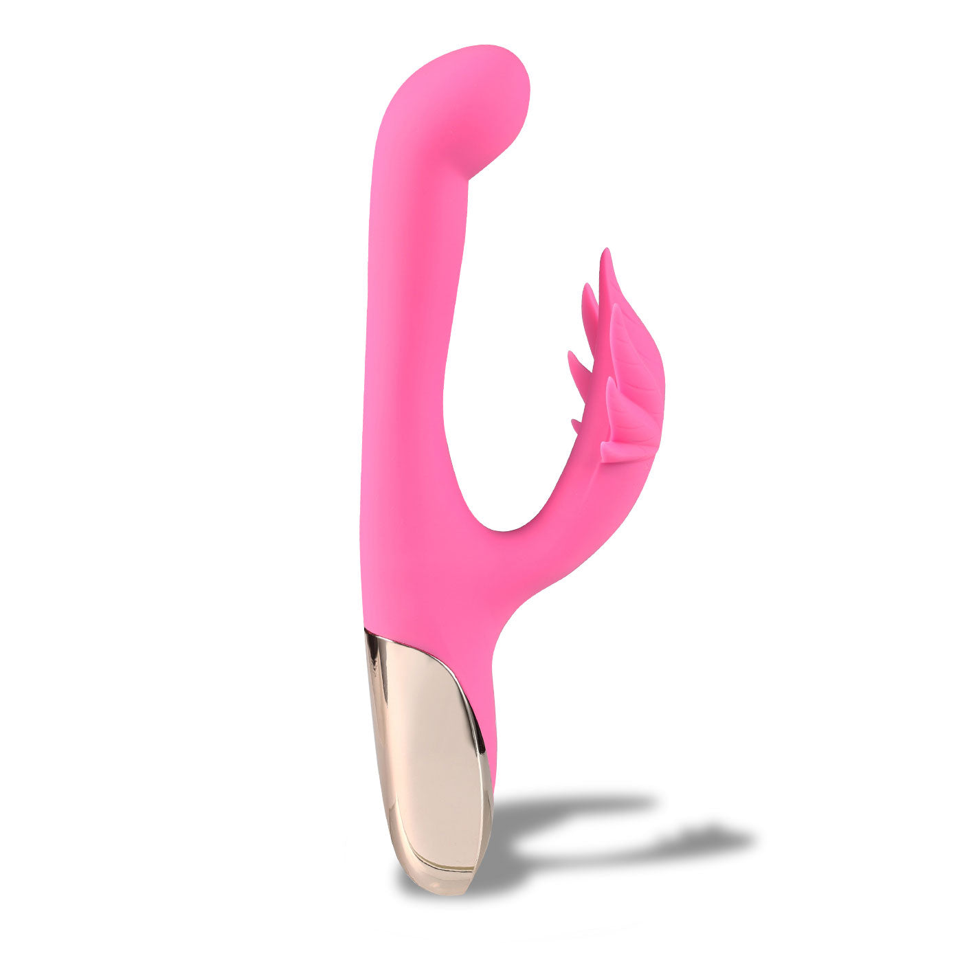 "Maui 420 Series - Dual Motor G-Spot Pot Leaf - Rechargeable Vibrator - Pink MTMA2001LF"