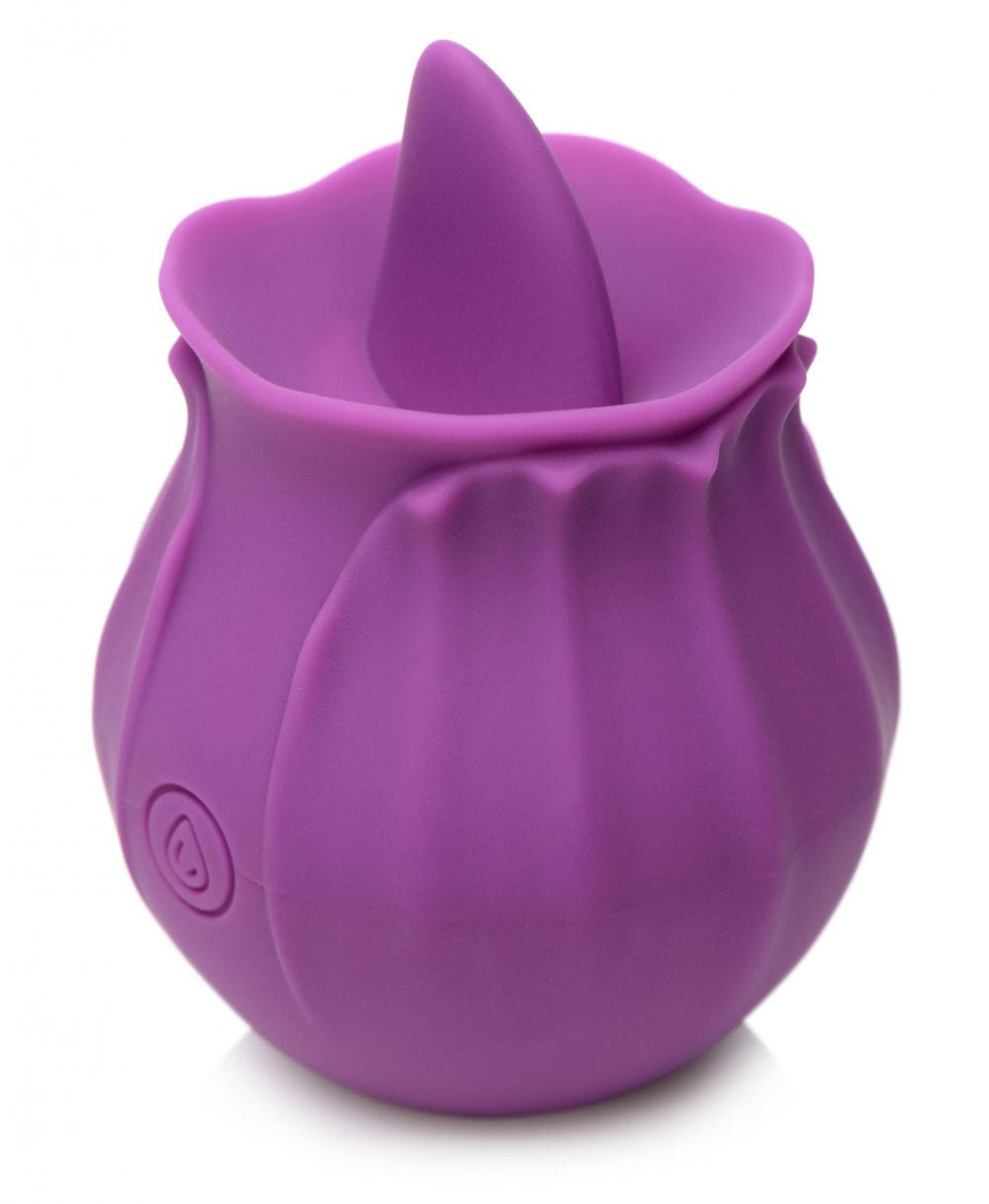 "Inmi - Bloomgasm Wild Violet Licking Silicone Stimulator - Violet INM-AG777"