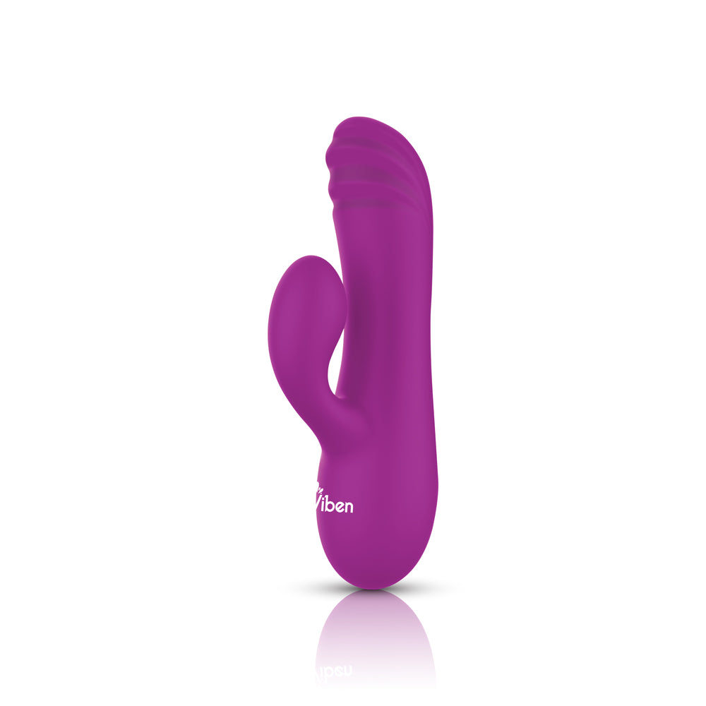 "Jolie Mini Pleasure Ridges Rabbit Vibe - Berry VB-75028"